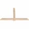 Ekena Millwork Eugene Smooth Timber Gable Bracket, Douglas Fir, 48"W x 30"H x 1 1/2"D x 3 1/2"F, 15/12 Pitch GBW048X30X0204EUG00SDF - alternate 2